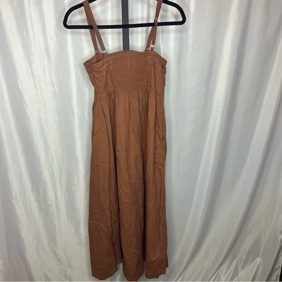 Joie Linen Blend Brown Midi Sundress, size 2 NWT - Picture 7 of 7